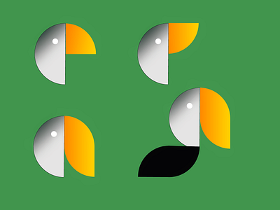 Geometric Logos of Birds brand design