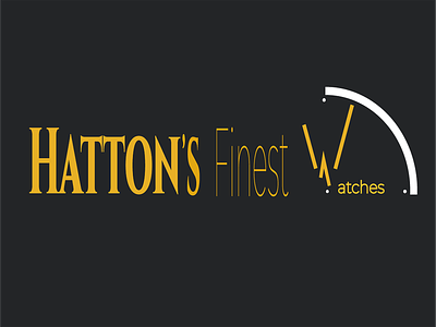 Hatton's Finest Watches Logo brand identity
