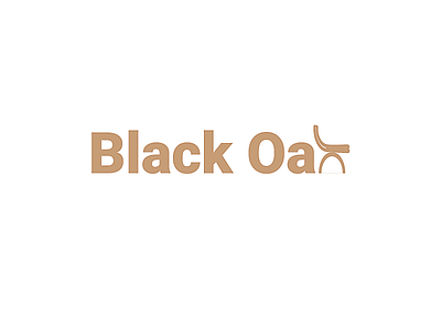 Black Oak Logo brand identity