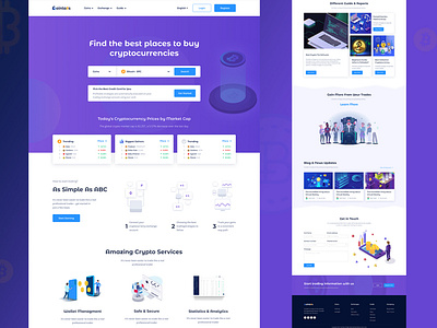 Cryptocurrency Landing Page