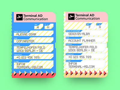 Boarding Pass >> Business Cards