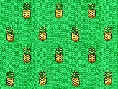 Pineapple Socks children clothes clothing fabric fruit green kid kids knit knitted merchandising pattern patterns pineapple pixel pullover socks surface thread threaded
