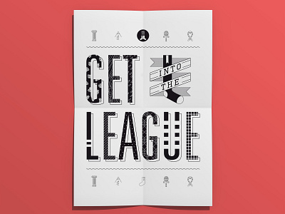 Get Into The League brand branding brochure catalog clothes graphic design identity lettering nike poster print sock socks sport sports tech technical techwear typography wear