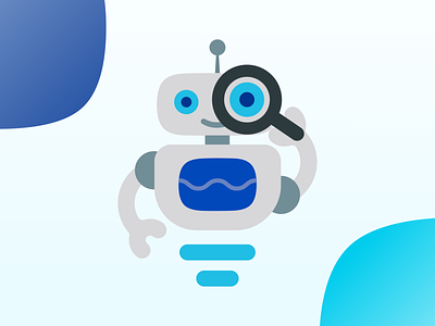 AI Filters Mascot ai bot branding character cute drawing engine filter filters icon icon design identity illustration intelligence kawaii robot search search engine spider vector