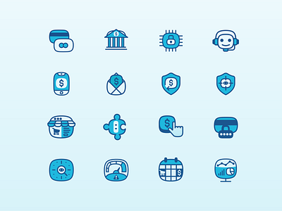 Payment Gateway Icons blue branding business business icons corporative icons dashboard graphic design icon icon designer icon set icons identity illustration pay icons payment professional saas service set startup