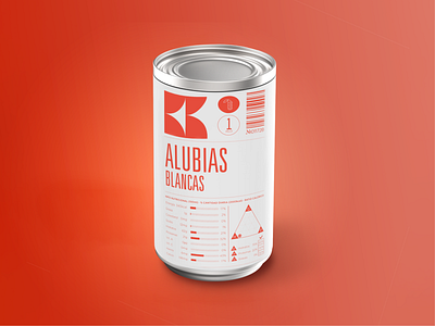 Canned Beans Packaging 3d beans brand branding can canned designer designs food goods graphic design graphic designer groceries ideas minimal mockup modern red supermarket tin