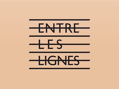 Entre-Les-Lignes Logo agency brand branding design designer e french graphic design graphics identity line lines literature logo logos logotype mark minimal minimalist translation