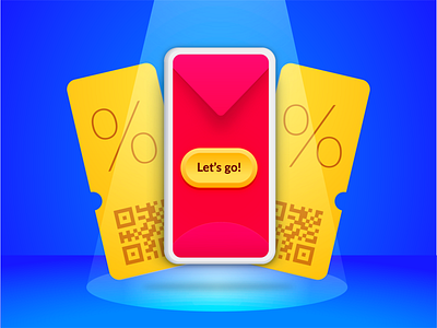 Red Envelope Coupon Campaign aliexpress button campaign design device envelopes game golden graphic design graphics icon icons infographic mockup phone qr red red envelope skeumorphism voucher