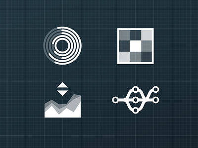 Types of Graphs and Charts Icons