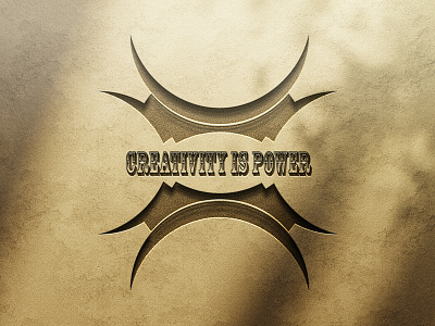 creativity is power golden logo