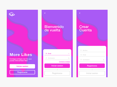 Iniciar sesión/Registrarse design netw ui