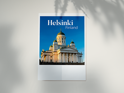 Travel Poster for Helsinki branding design typography