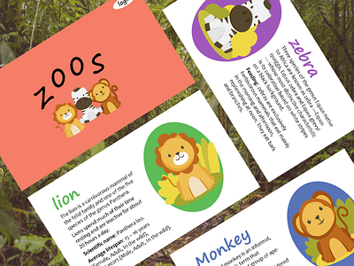 a page of a zoo for children