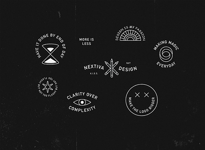 Badges badge branding design illustration line art vector