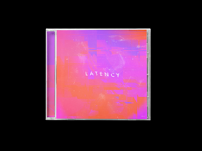 Latency album cd design glitch gradient grunge music