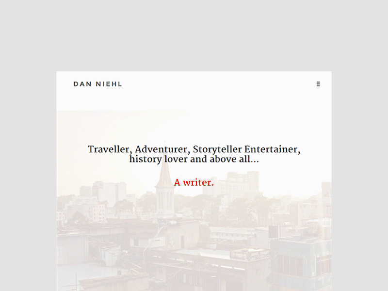 Writing portfolio merriweather montserrat portfolio web design website wordpress