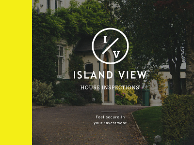 Island View House Inspections - Identity branding home house identity inspections logo