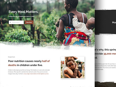 Every Meal Matters - Landing page