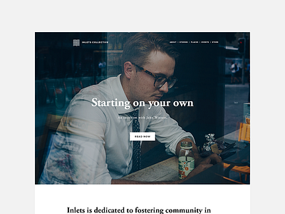 Online Journal hero home landing web