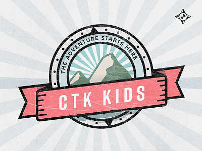Kids Badge adventure badge kids logo retro stamp