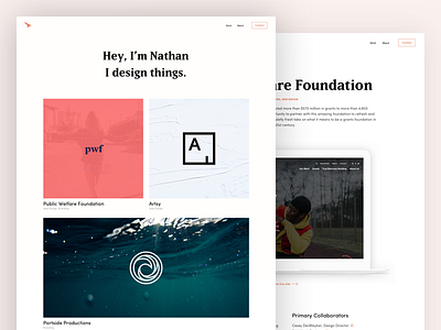 Portfolio case design case study landing page portfolio web