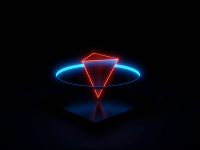 prism 3d animation blender motion retrowave vaporware