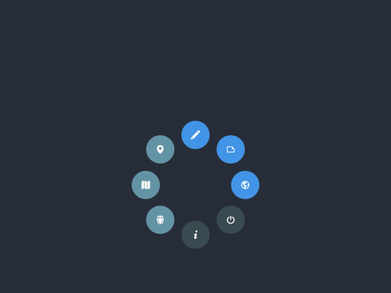 Radial Menu Prototype after effects animation gesture menu native radial tap toolbar touch transition ui workspace