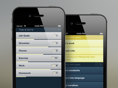 Todo & Don'ts - Lists for life is now available! app con ios iphone list pro todo ui ux