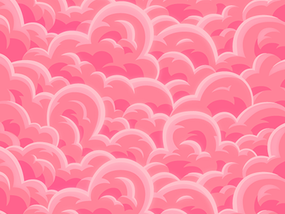 Cotton Candy clouds illustrator pattern pink vector wallpaper