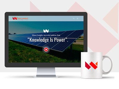 Wave Insight Website branding design solar energy ui website design