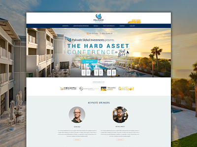 Palisade Global Investments blue conference corporate design home page ux webdesign website