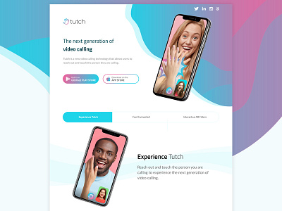 Tutch Apps Landing Page