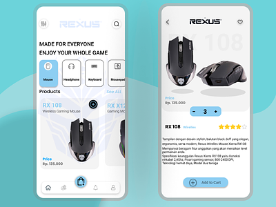 Rexus Store Mobile Apps animals app branding design disign graphic design illustration logo ui ui ux uix design ux vector