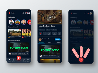 Video Streaming Apps andriod app design ios livestream mobile mobile app mobile design mobile ui streaming streaming app ui ux uxdesign video youtube