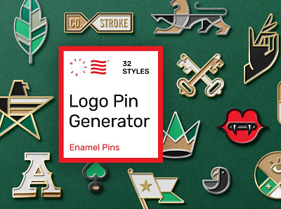 Logo Pin Enamel Mockup animation branding design graphic design illustration illustrator minimal ui vector website