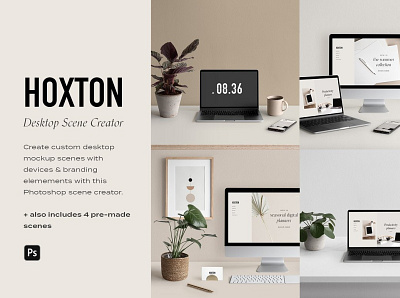 Desktop & Multi Device Scene Creator animation branding design graphic design icon illustrator minimal typography ui vector