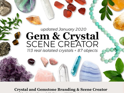 Crystal & Gemstone Mock Up Creator app branding design graphic design illustration illustrator logo minimal vector website