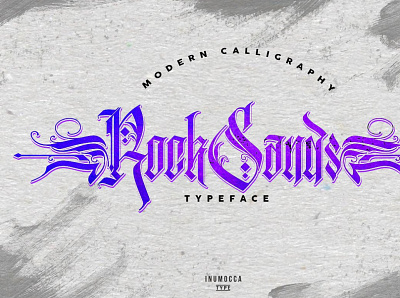 RockSands Typeface animation art clean flat logo minimal typography ui vector web website