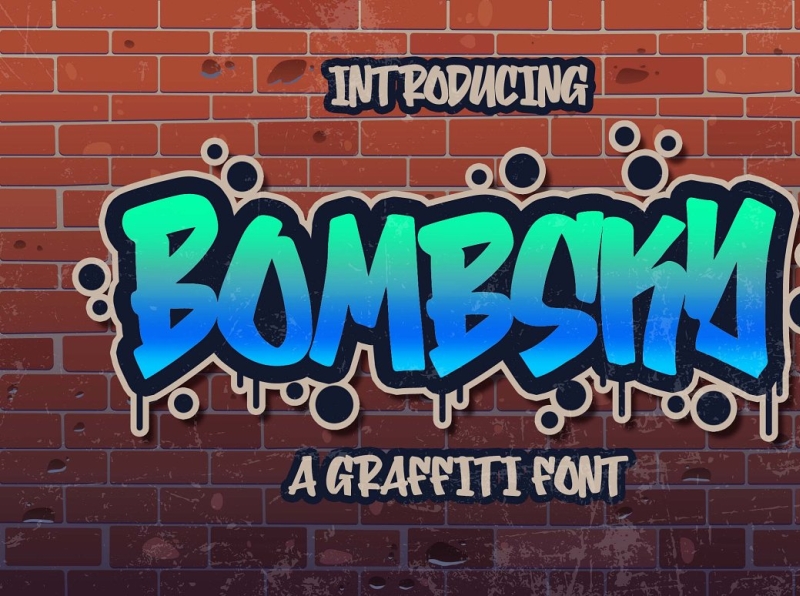 Bombsky Graffity Font by Daniyal Pirzada on Dribbble