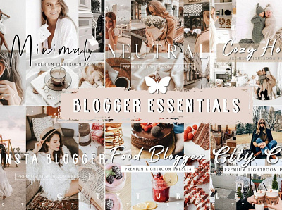 BLOGGER LIGHTROOM PRESETS BUNDLE animation app branding design icon illustrator minimal typography ui vector