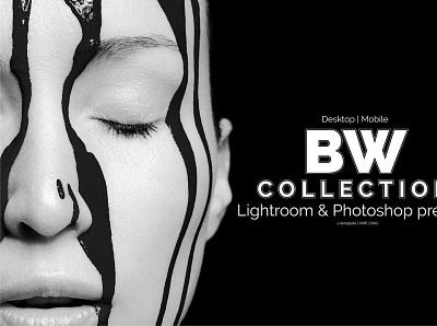 Black & White Lightroom Presets animation branding design graphic design illustration typography ui ux vector website