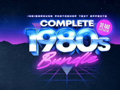 80s Text Effects Complete Bundle