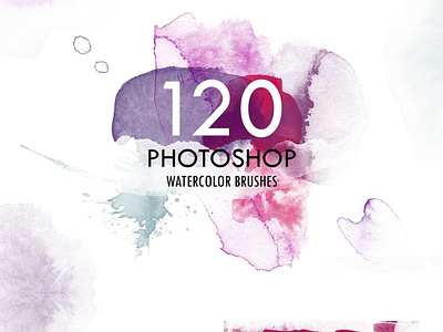 120 Watercolor PS Brushes