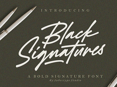 Black Signatures - Signature Font