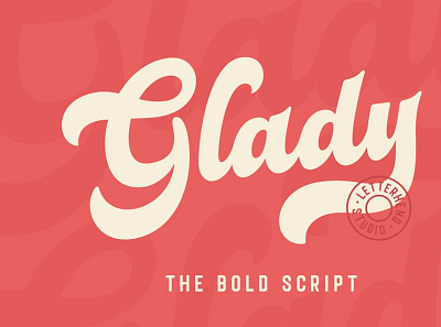 Glady - Bold Script animation branding design graphic design icon illustration illustrator logo minimal typography