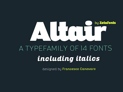 Altair - 14 Fonts