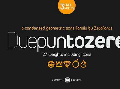 Duepuntozero Pro - 27 fonts animation app branding design graphic design illustration illustrator typography ui vector