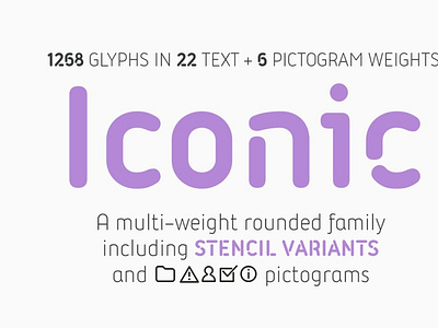 Iconic - 30 fonts