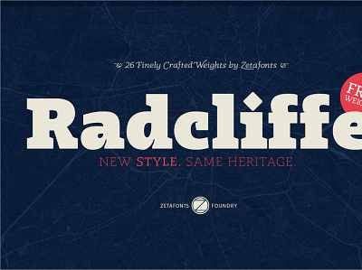 Radcliffe - 26 fonts animation branding design graphic design icon illustration illustrator minimal typography vector