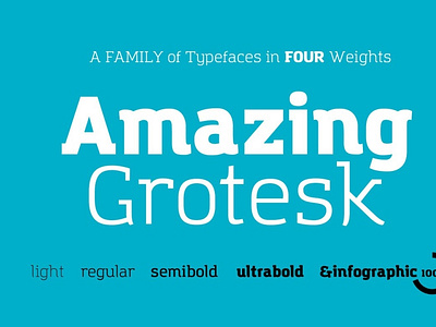 Amazing Grotesk - 9 fonts